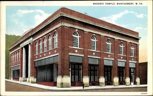 Ak Montgomery West Virginia USA, Masonic Temple