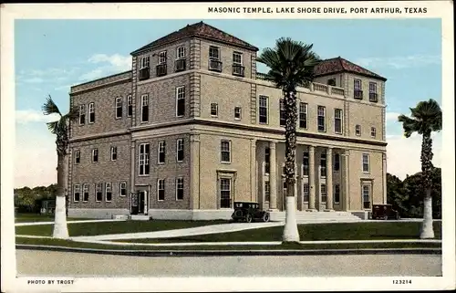 Ak Port Arthur Texas USA, Masonic Temple, Lake Shore Drive