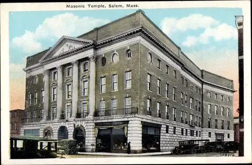 Ak Salem Massachusetts USA, Masonic Temple