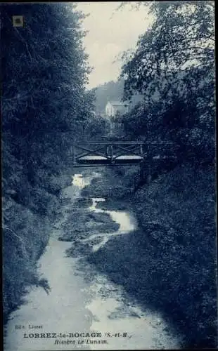 Ak Lorrez le Bocage Seine et Marne, Riviere Le Lunain