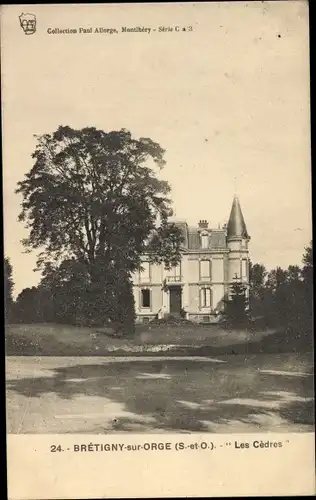 Ak Brétigny sur Orge Essonne, Les Cedres