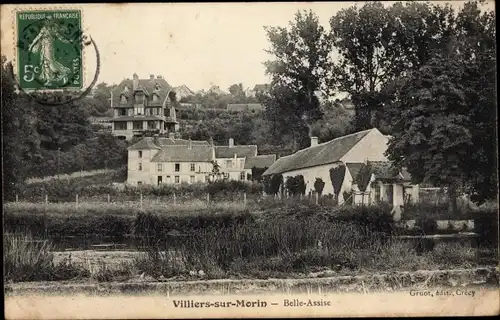 Ak Villiers sur Morin Seine et Marne, Belle Assise