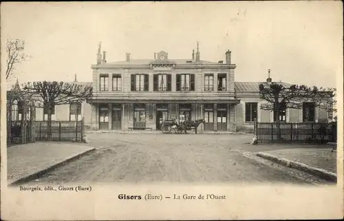 Ak Gisors Eure, La Gare de l'Ouest