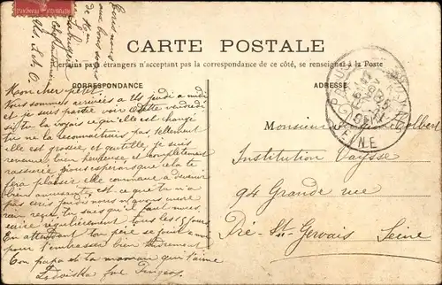 Ak Gisors Eure, Le Jardin, Tour du Prisonnier