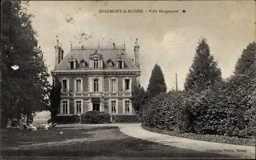Ak Beaumont le Roger Eure, Villa Marguerite