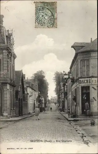 Ak Breteuil Eure, Rue Gambetta