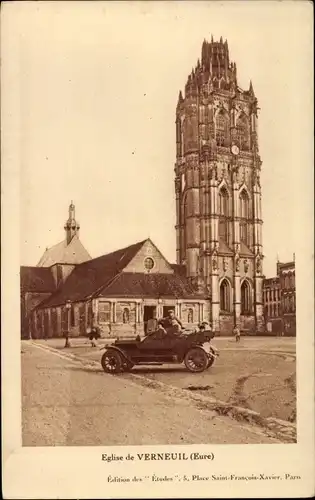 Ak Verneuil Eure, L'Eglise