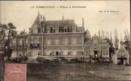 Ak Tourgeville Calvados, Chateau de Clairefontaine