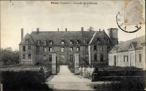 Ak Passy Yonne, Facade du Chateau