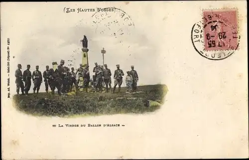 Ak Ballon d'Alsace Vosges, La Vierge