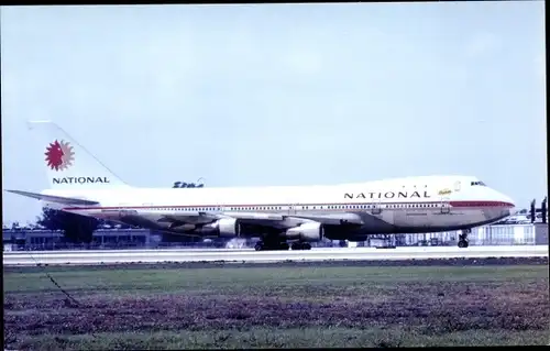Ak Amerikanisches Passagierflugzeug, National Airlines, Boeing 747