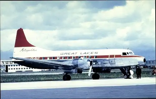 Ak Amerikanisches Passagierflugzeug, Great Lakes Airlines, Metropolitan, Convair CV-440