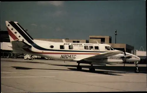 Ak Amerikanisches Passagierflugzeug, Bar Harbor Airlines, BC-99 