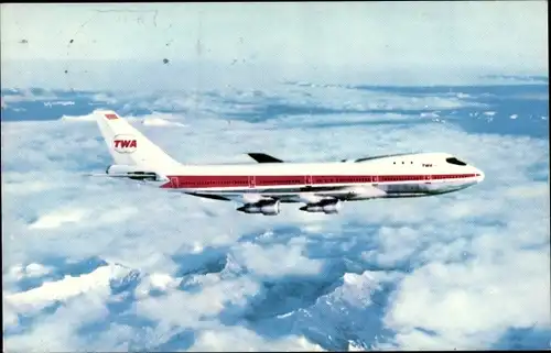 Ak Amerikansiches Passagierflugzeug, Trans World Airline