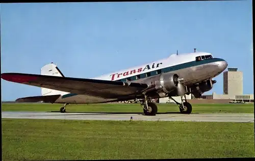 Ak Kanadisches Passagierflugzeug, Trans Air, DC-3