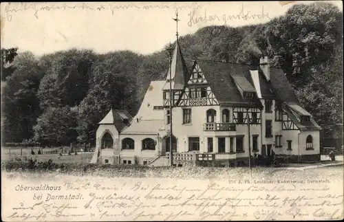 Ak Darmstadt in Hessen, Oberwaldhaus