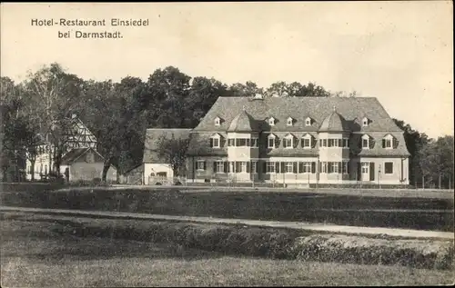 Ak Darmstadt in Hessen, Hotel Restaurant Einsiedel