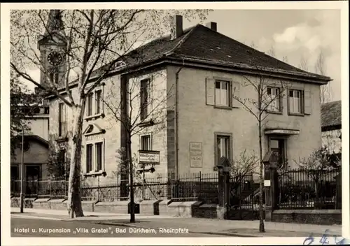 Ak Bad Dürkheim am Pfälzerwald, Hotel Villa Gretel