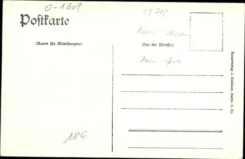 Ak Senzig Königs Wusterhausen, Teilansicht mit Dorfteich