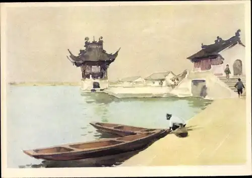 Künstler Ak Gu Yuan, Malerei und Grafik aus der VR China 1960, Pavillon der Schau-hsing Oper