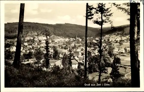 Ak Zell im Odenwald Bad König Odenwald Hessen, Gesamtansicht