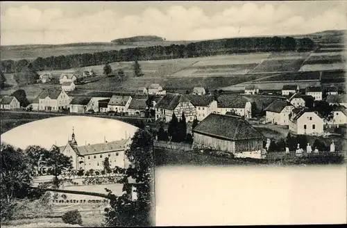 Ak Pfaffroda Olbernhau im Erzgebirge Sachsen, Totalansicht der Ortschaft