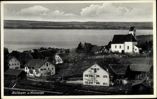 Ak Breitbrunn Herrsching am Ammersee, Blick über den Ort