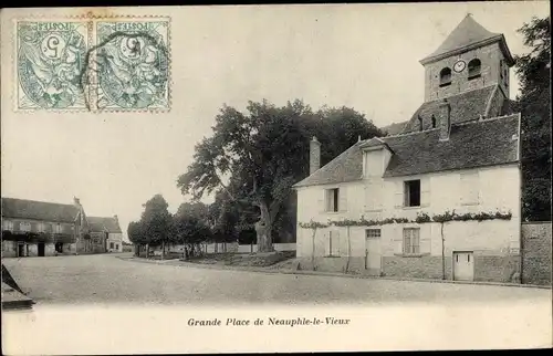 Ak Neauphle le Vieux Yvelines, Grand Place