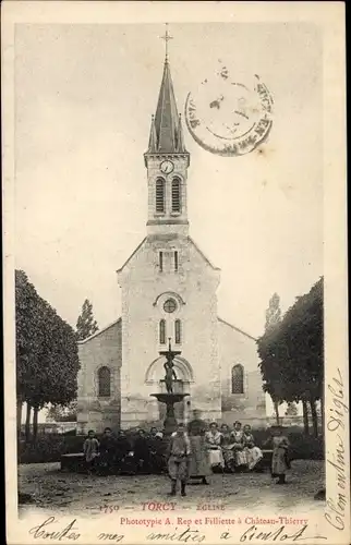 Ak Torcy Seine et Marne, Église