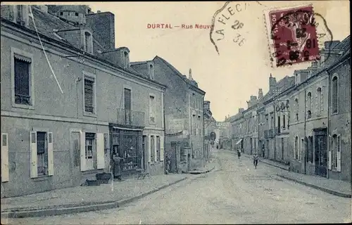 Ak Durtal Maine et Loire, Rue Neuve