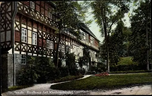 Ak Paulinzella Königsee Rottenbach in Thüringen, Forsthaus, altes Klostergebäude, Gasthaus Menger