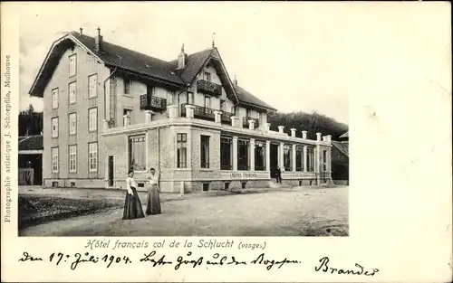 Ak Col de la Schlucht Vosges, Hotel francais