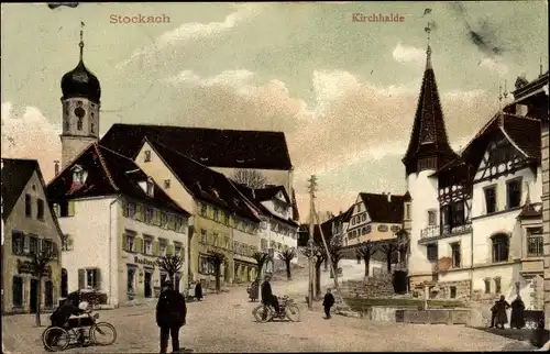 Ak Stockach im Hegau, Kirchhalde