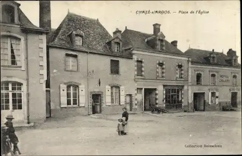 Ak Chaze sur Argos Maine et Loire, Place de l'Église