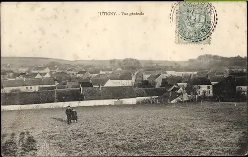 Ak Jutigny Seine et Marne, Gesamtansicht