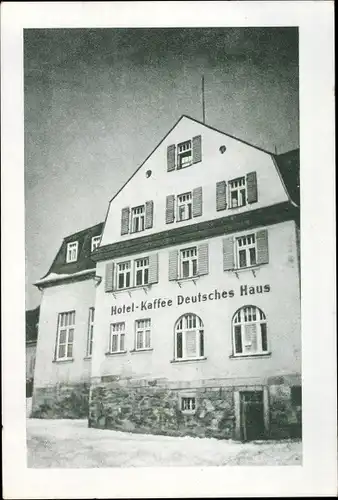 Ak Schönberg Bad Brambach im Vogtland, Hotel Deutsches Haus