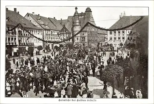Ak Hildburghausen in Thüringen, Heimkehr der Helden 1870/71, Stadtfest