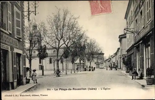 Ak Le Péage-de-Roussillon Isère, l'Église