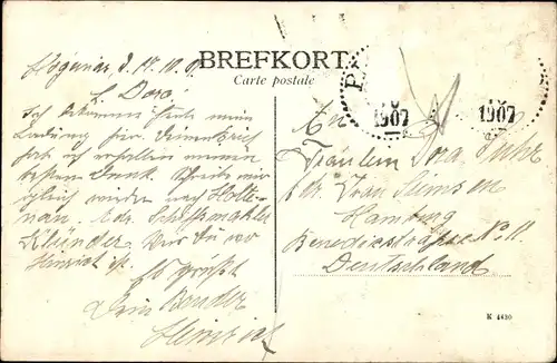 Ak Höganäs in Schweden, Blick auf den Ort