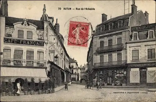 Ak Autun Saône-et-Loire, Rue de l'Arbalete