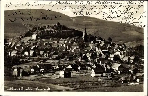 Ak Eversberg Meschede im Sauerland, Gesamtansicht