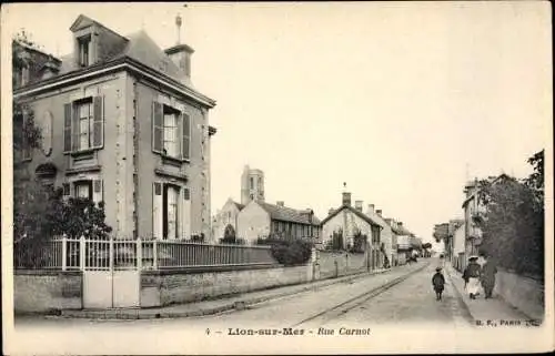 Ak Lion sur Mer Calvados, Rue Carnot