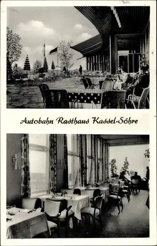 Ak Kassel Söhre in Hessen, Autobahn Rasthaus von H. Henkel