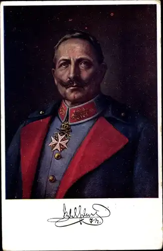 Ak Kaiser Wilhelm II. mit Orden, Portrait
