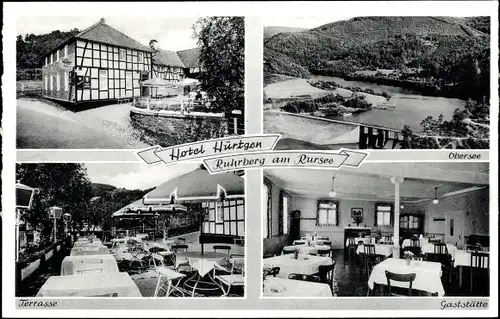 Ak Rurberg Simmerath in der Eifel, Hotel Hürtgen, Obersee