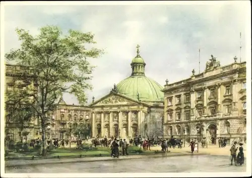 Künstler Ak Tritt, W., Berlin Mitte, St. Hedwigs Kathedrale