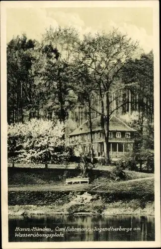 Ak Hann. Münden in Niedersachsen, Carl Fuhrmann Jugendherberge am Wasserübungsplatz