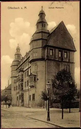 Ak Offenbach am Main Hessen, Schloss Mainseite