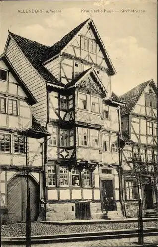 Ak Bad Sooden Allendorf in Hessen, Kraus'sche Haus, Kirchstraße