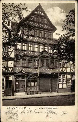 Ak Bad Sooden Allendorf in Hessen, Eschstruth'sches Haus